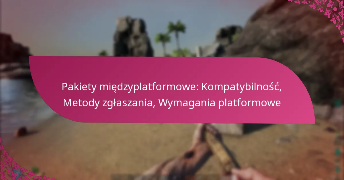 Pakiety międzyplatformowe: Kompatybilność, Metody zgłaszania, Wymagania platformowe