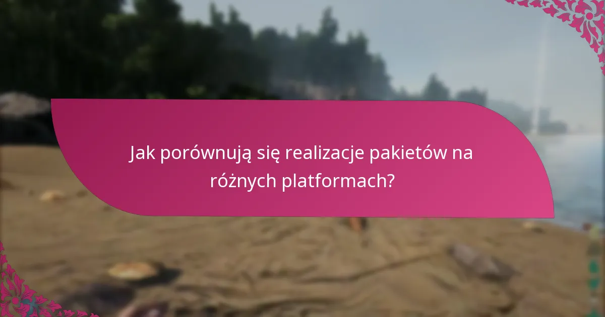 Jakie platformy są kompatybilne z realizacją pakietów?