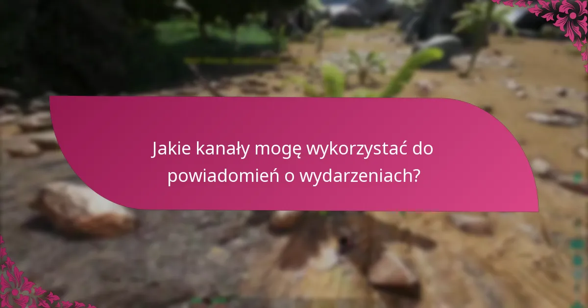 Jak ustawić przypomnienia o roszczeniach dla wydarzeń?