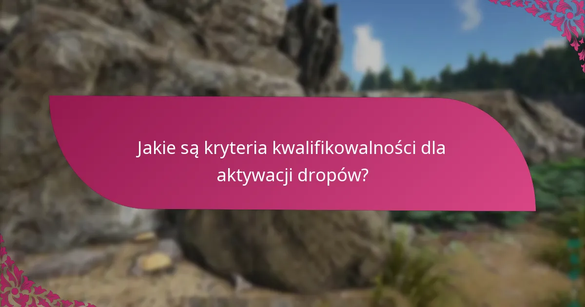 Jakie są typowe problemy podczas aktywacji dropów?